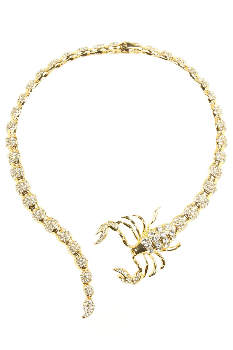 Scorpio collar drop necklace