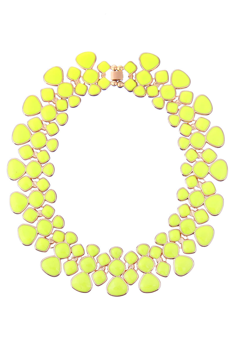 Cindy Yellow Collar Necklace