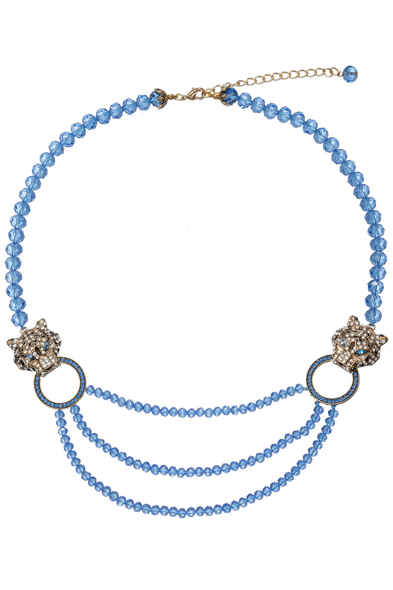 Julia Leopard Beaded Necklace