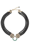 Double Leopard Brooch Statement Necklace