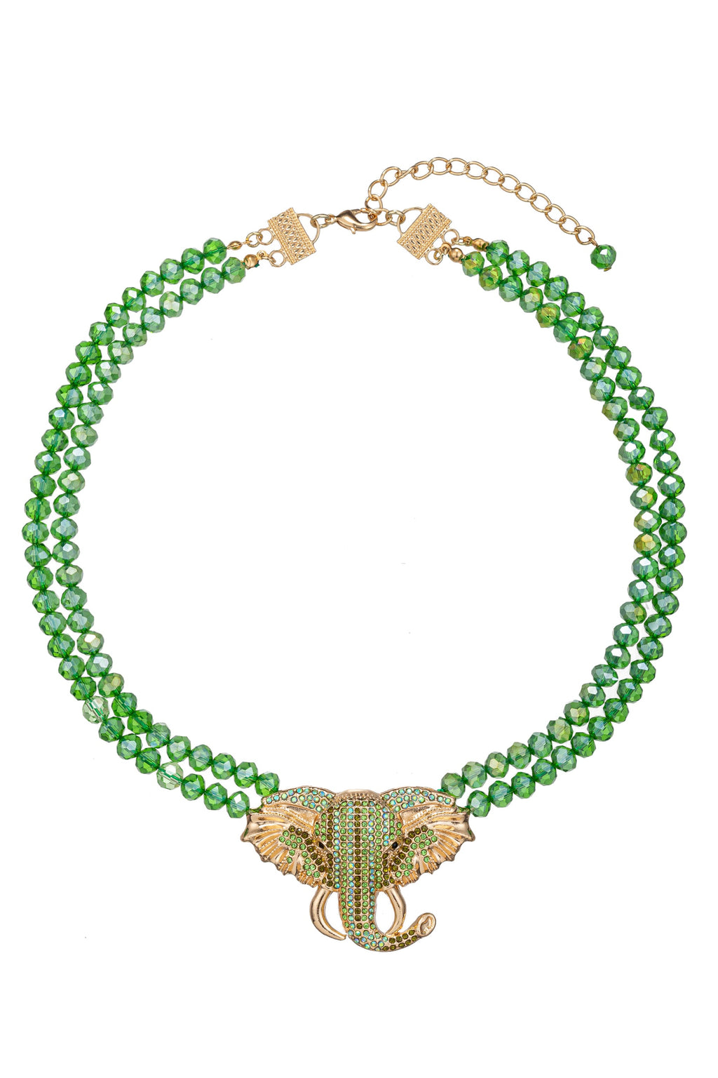 Beatriz Elephant Beaded Necklace