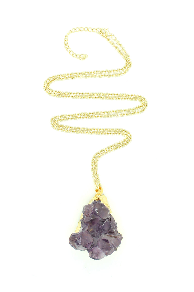 Eva Amethyst Stone Necklace