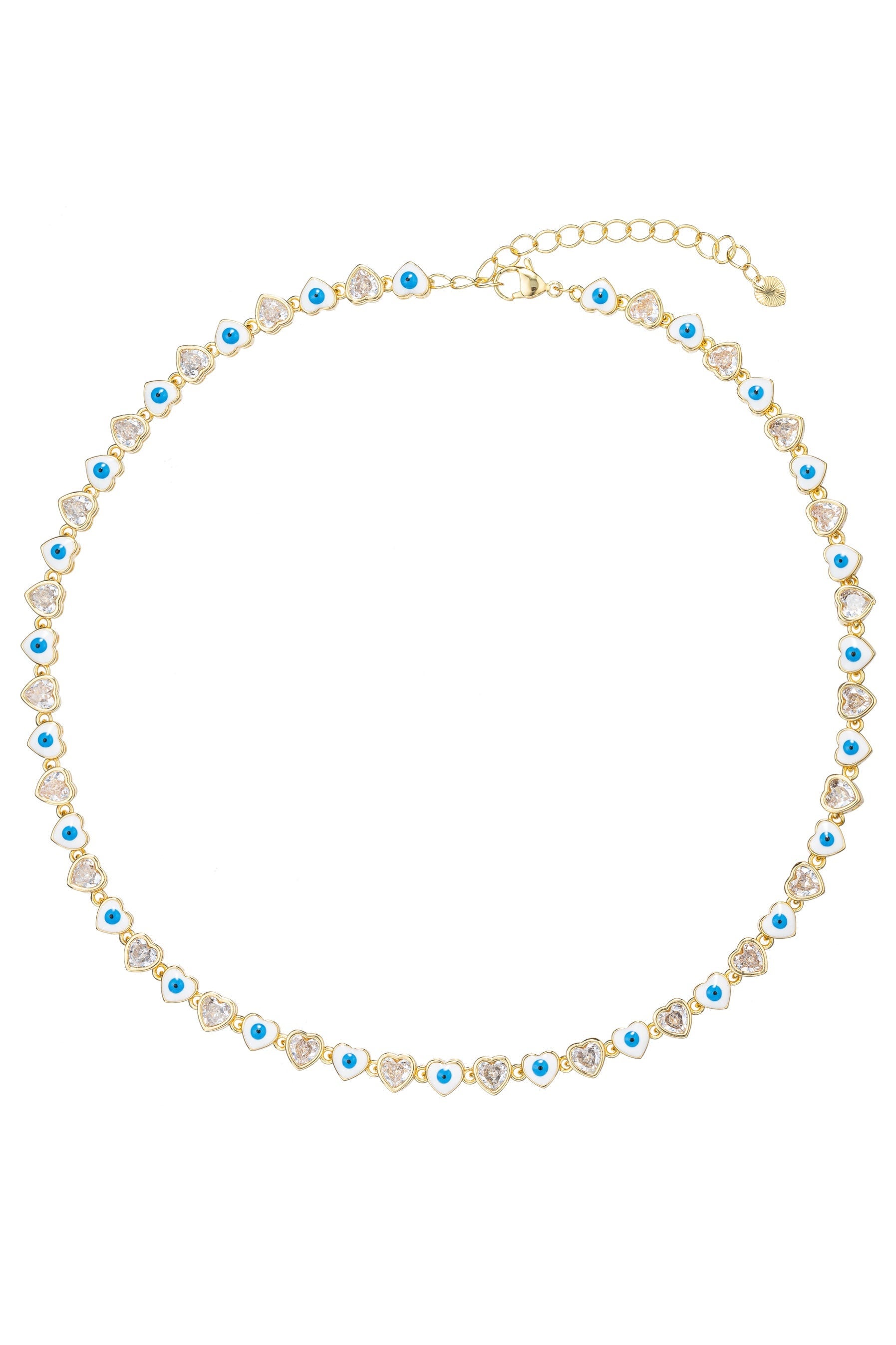 Eye Hearts Dainty Necklace