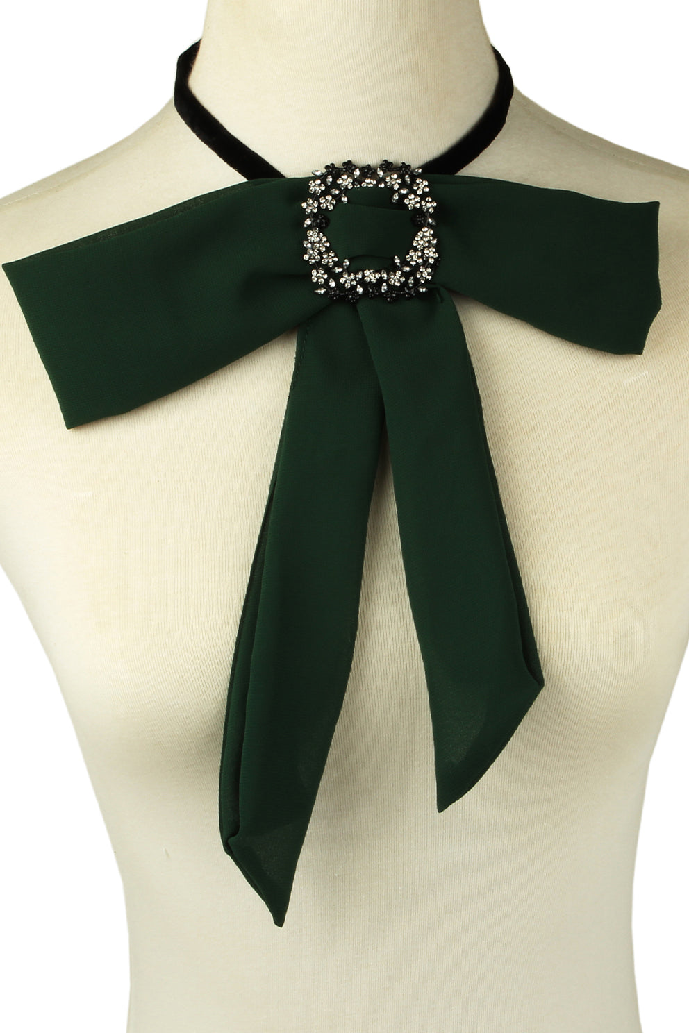 Green Bow Necklace