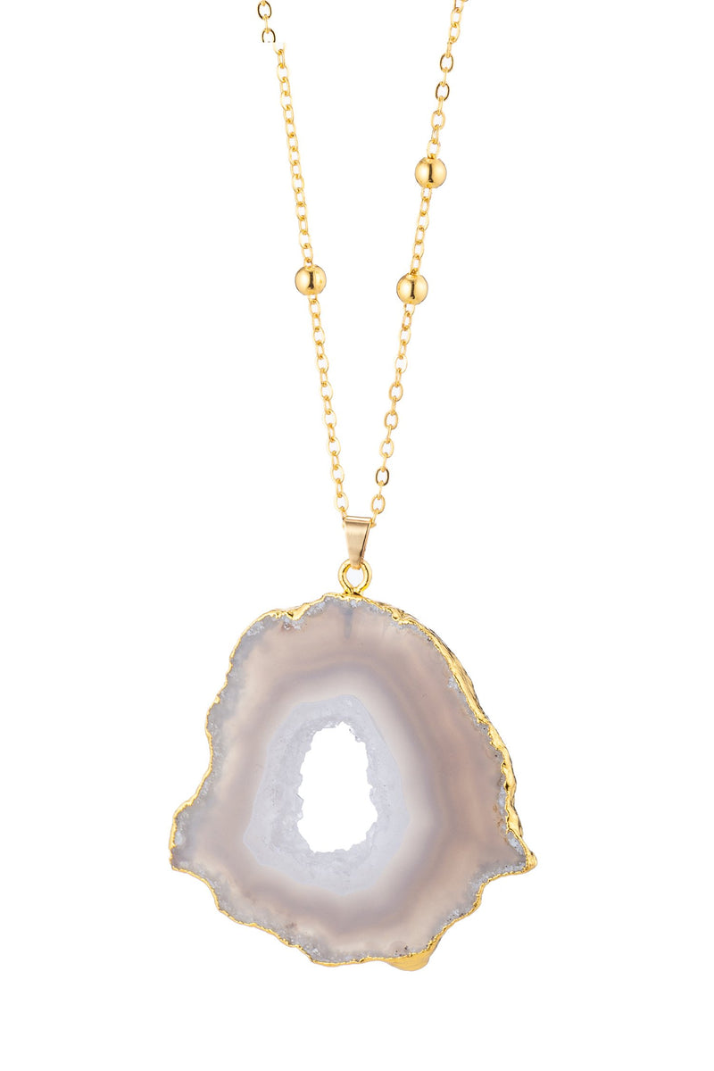 Gianna Pendant Necklace - Grey