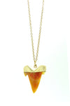 Natural agate stone necklace.