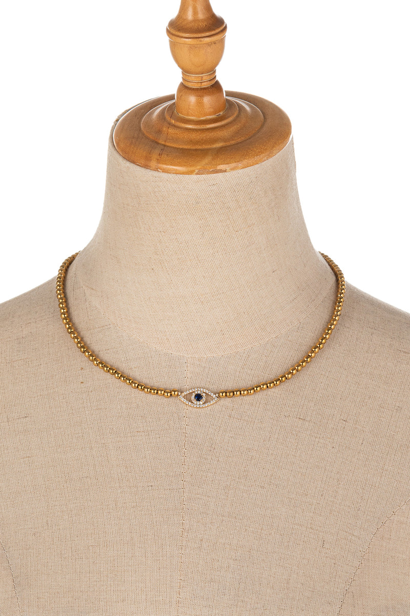 Evil Eye Beaded Necklace