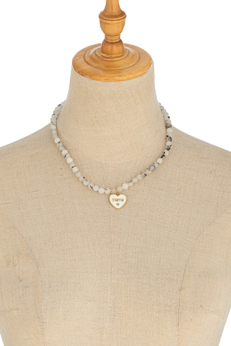 MAMA Heart Pendant Necklace