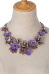 Amata Statement Necklace - Lavender