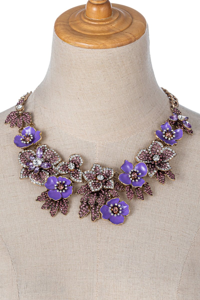 Amata Statement Necklace - Lavender