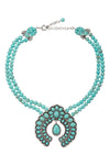 Blossom Teal Statement Necklace