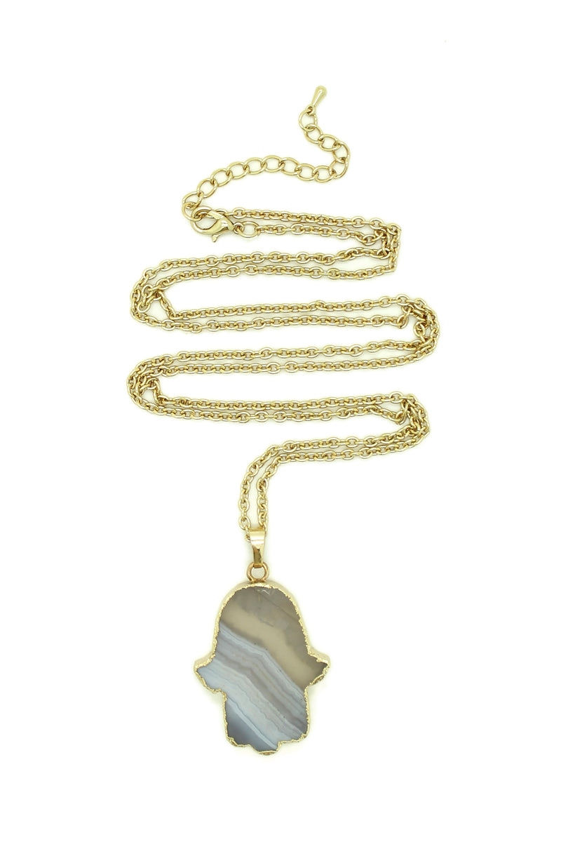 Alaina Agate Stone Necklace