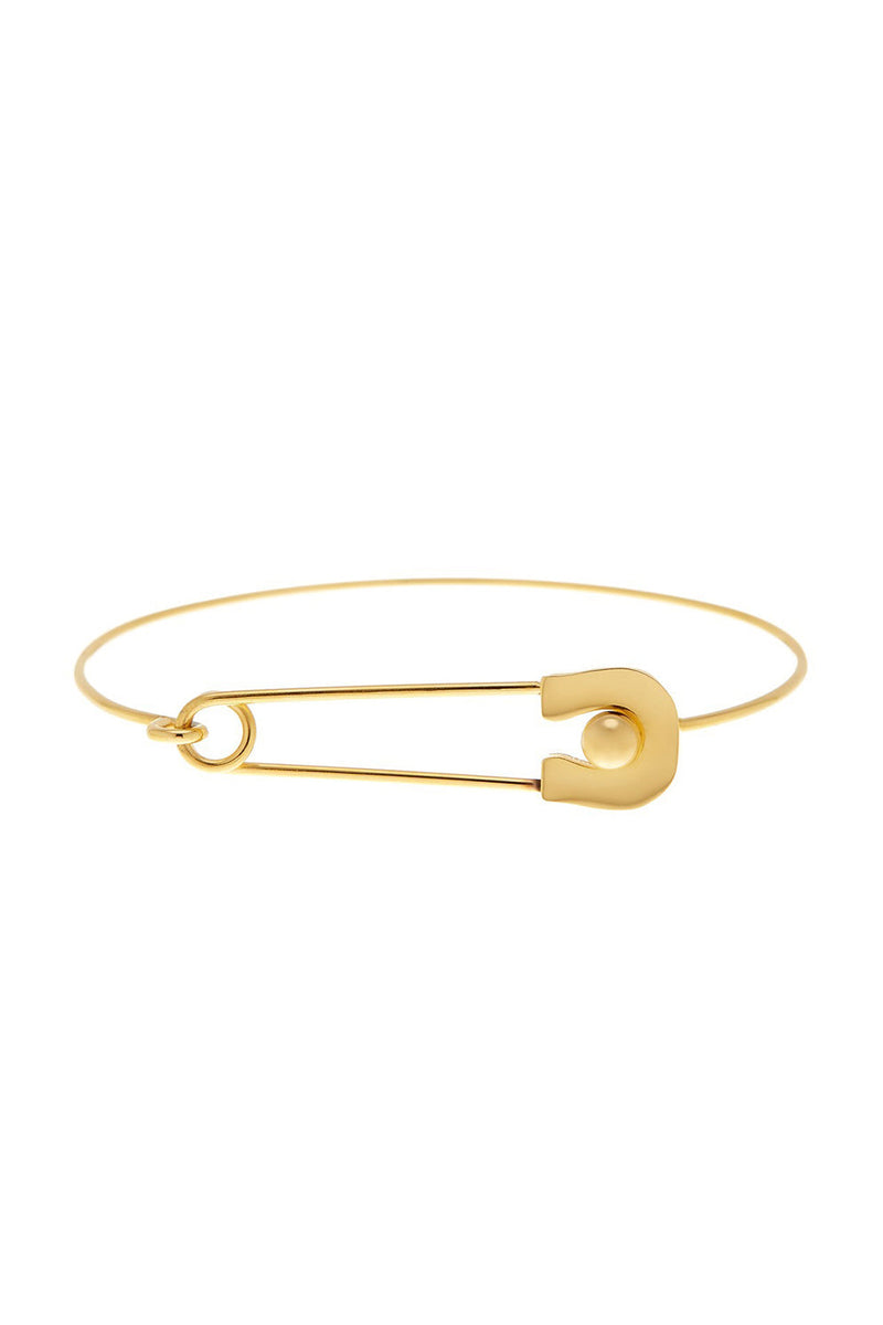 14K Gold Plated Safety Pin bracelet