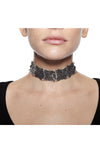 Boho Silver Tone Choker