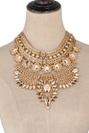 Jania Metallic Gold Necklace