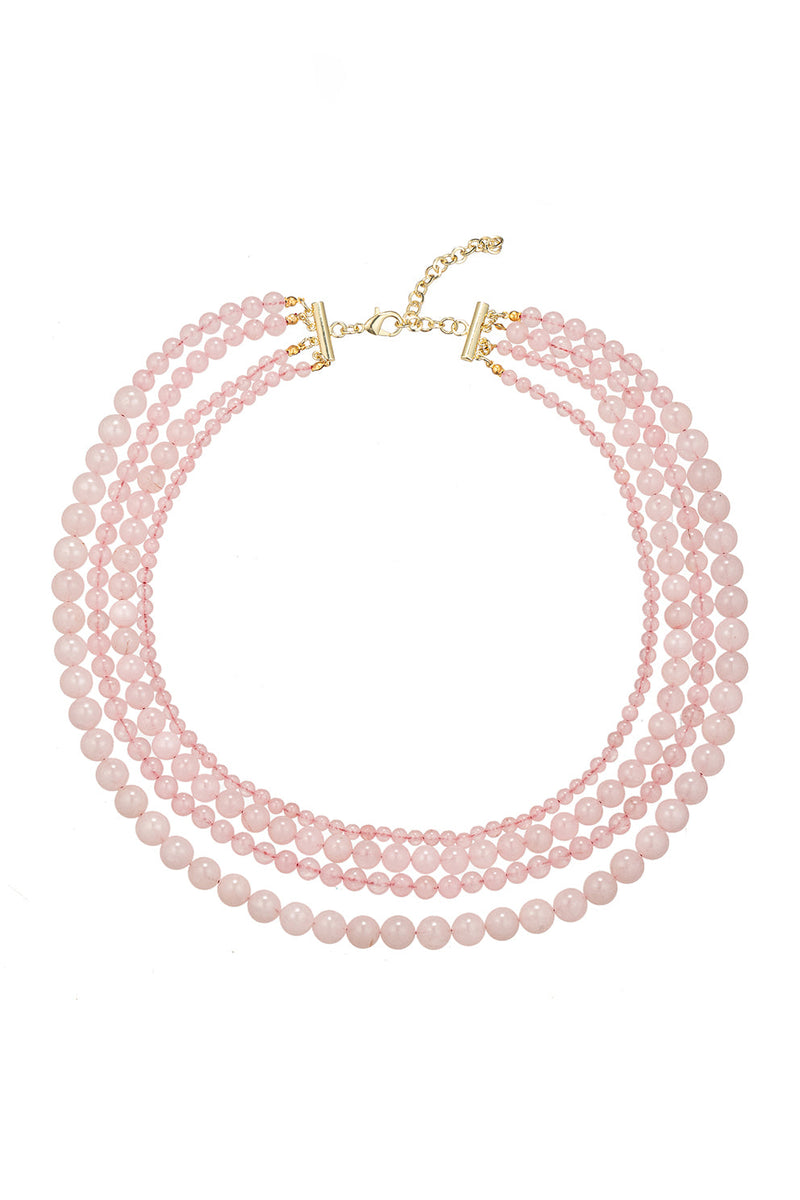 Agate Multi-Strand Beaded Necklace Eye Candy Los Angeles Agate Multi-Strand Beaded Necklace Eye Candy Los Angeles