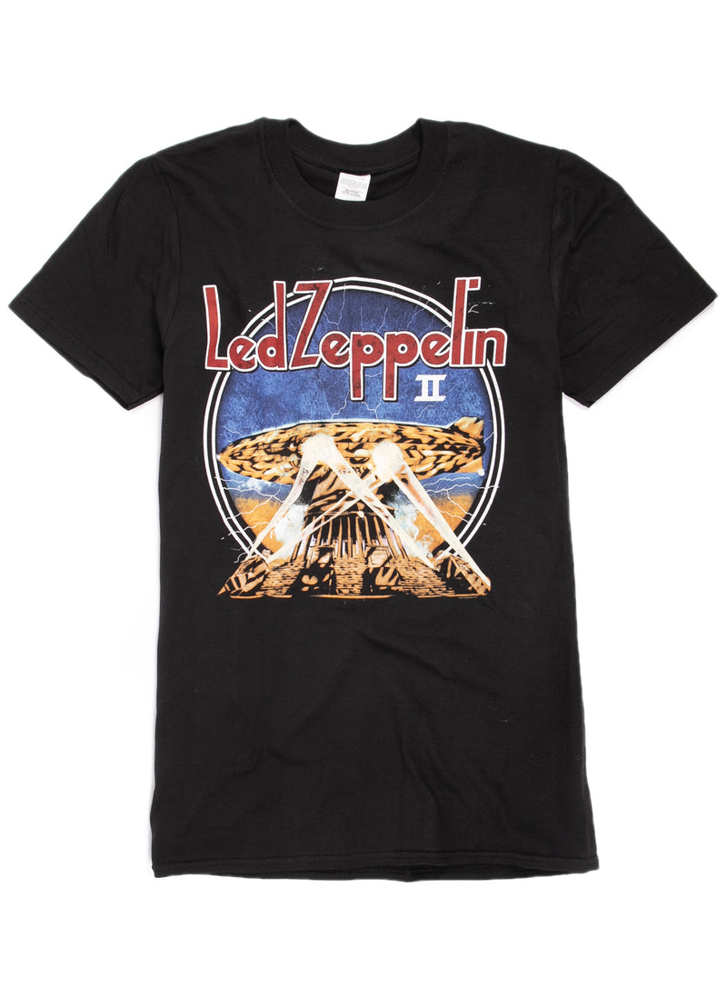Led Zeppelin blimp with seachlights t-shirt.