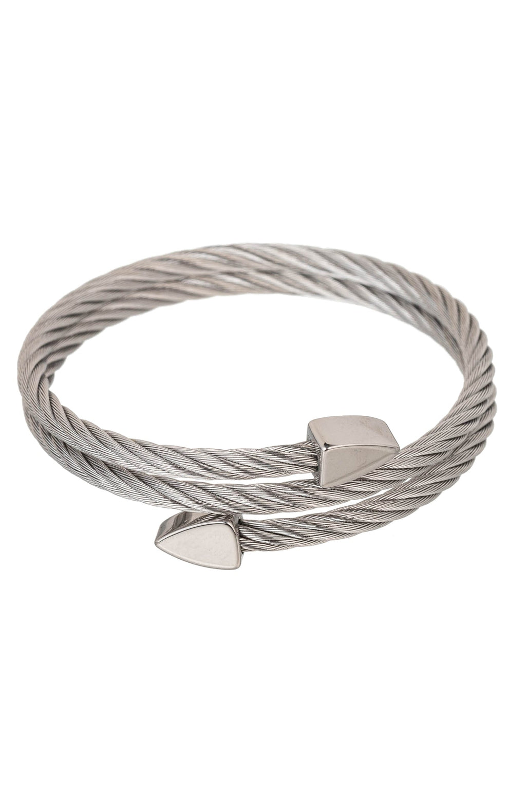 Logan Gold and Silver-Tone Arrow Wire Bracelet: Embrace Bold Elegance