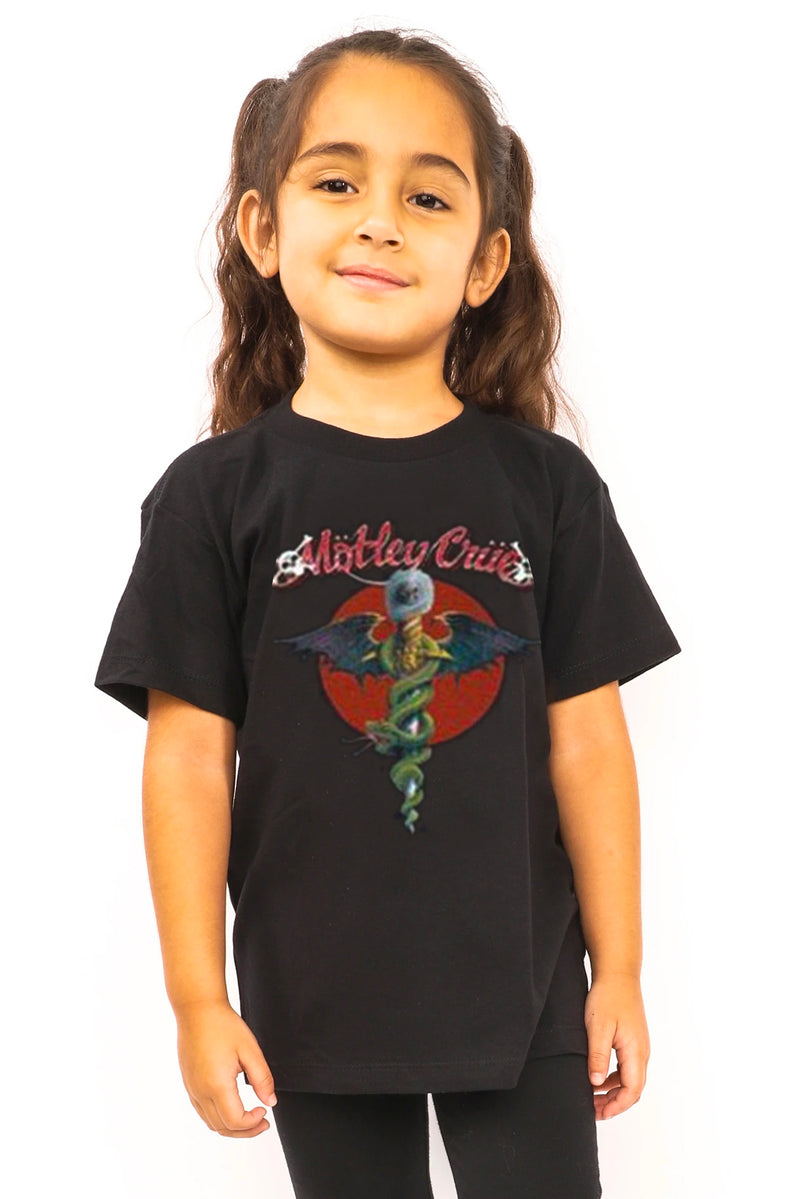 Mötley Crüe feel good red circle kid's t-shirt.