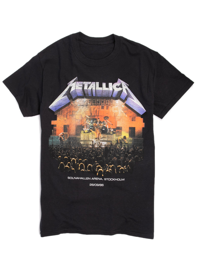 Metallica T-Shirt - Stockholm 1986 - Black