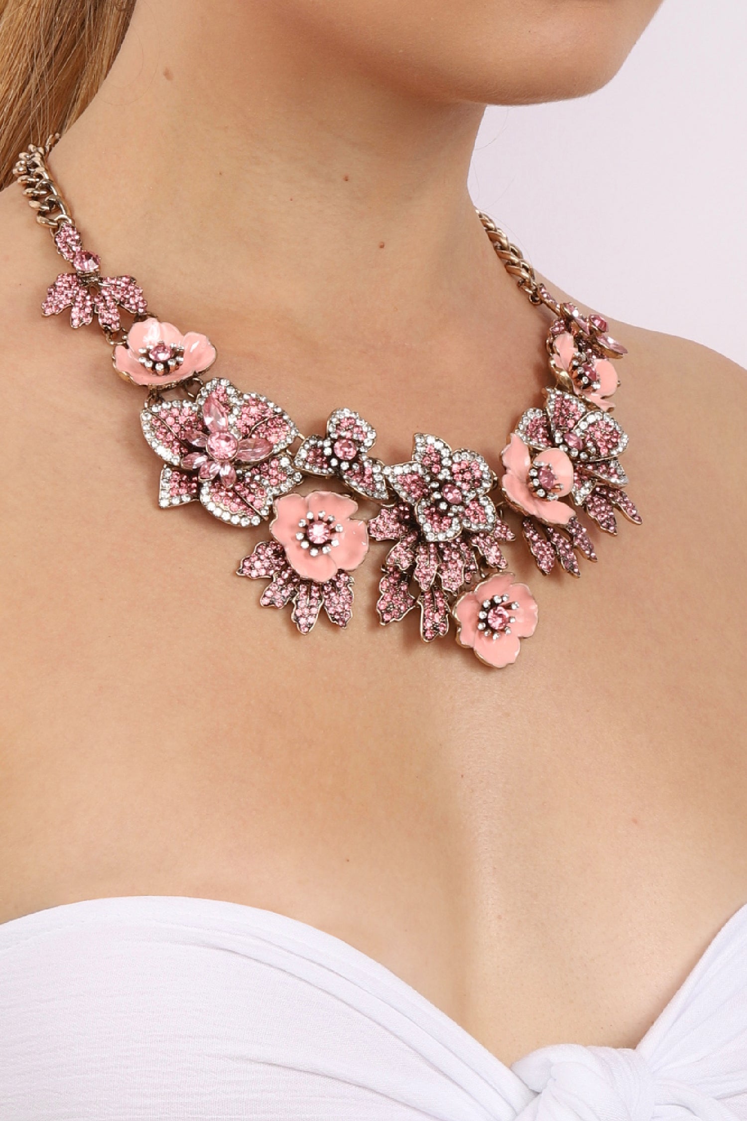 Amata Statement Necklace - Pink