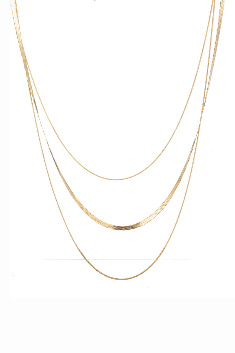 Lisa Triple Chain Necklace