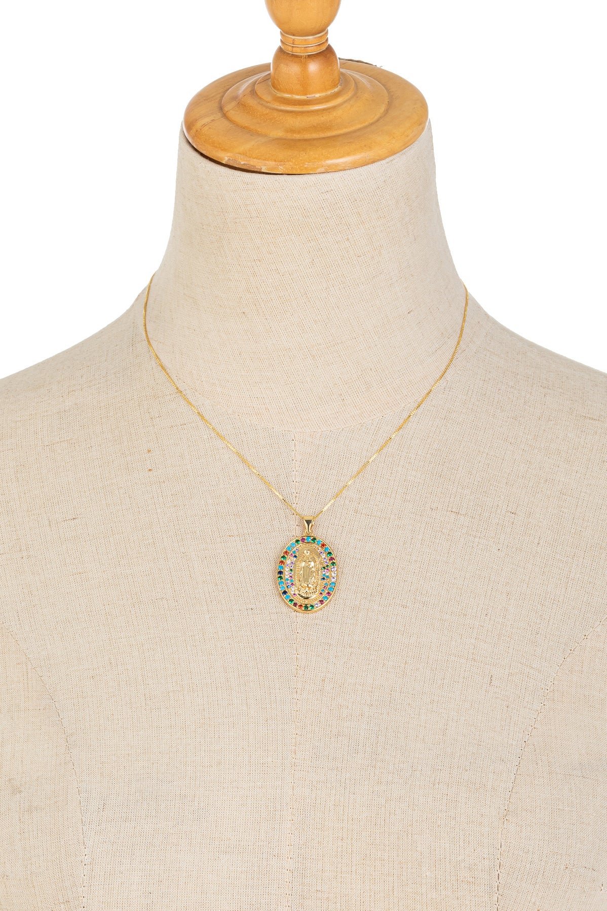 Virgin Mary Pendant Necklace