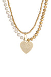 Lock & Heart Necklace Set