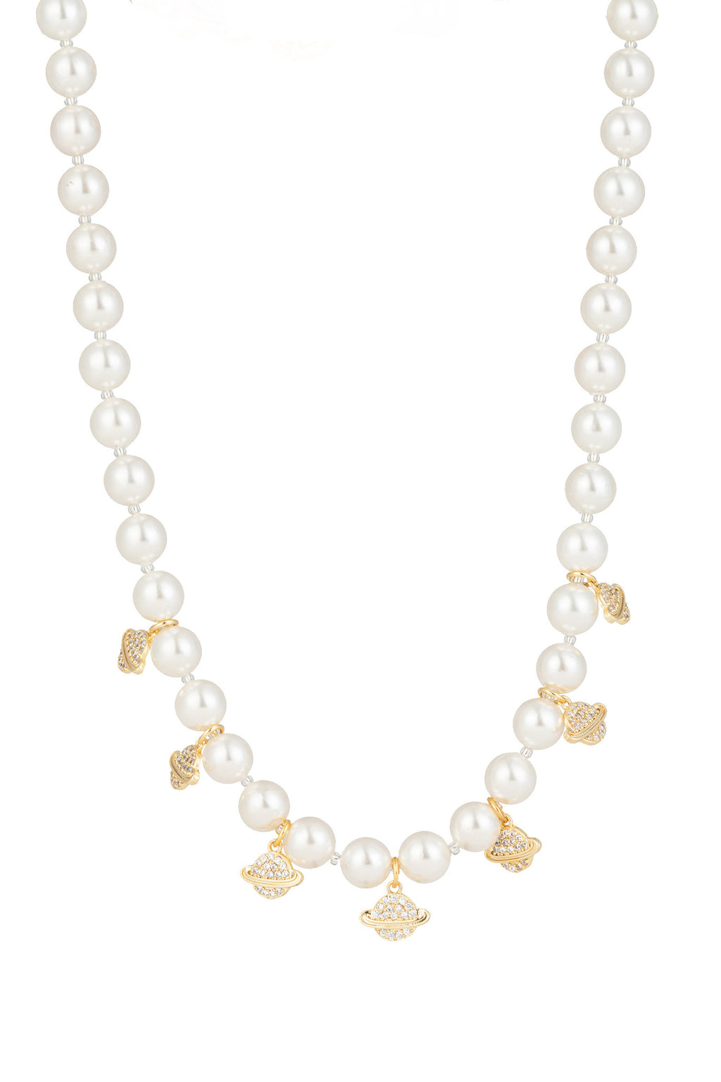 Mini Mars shell pearl necklace.