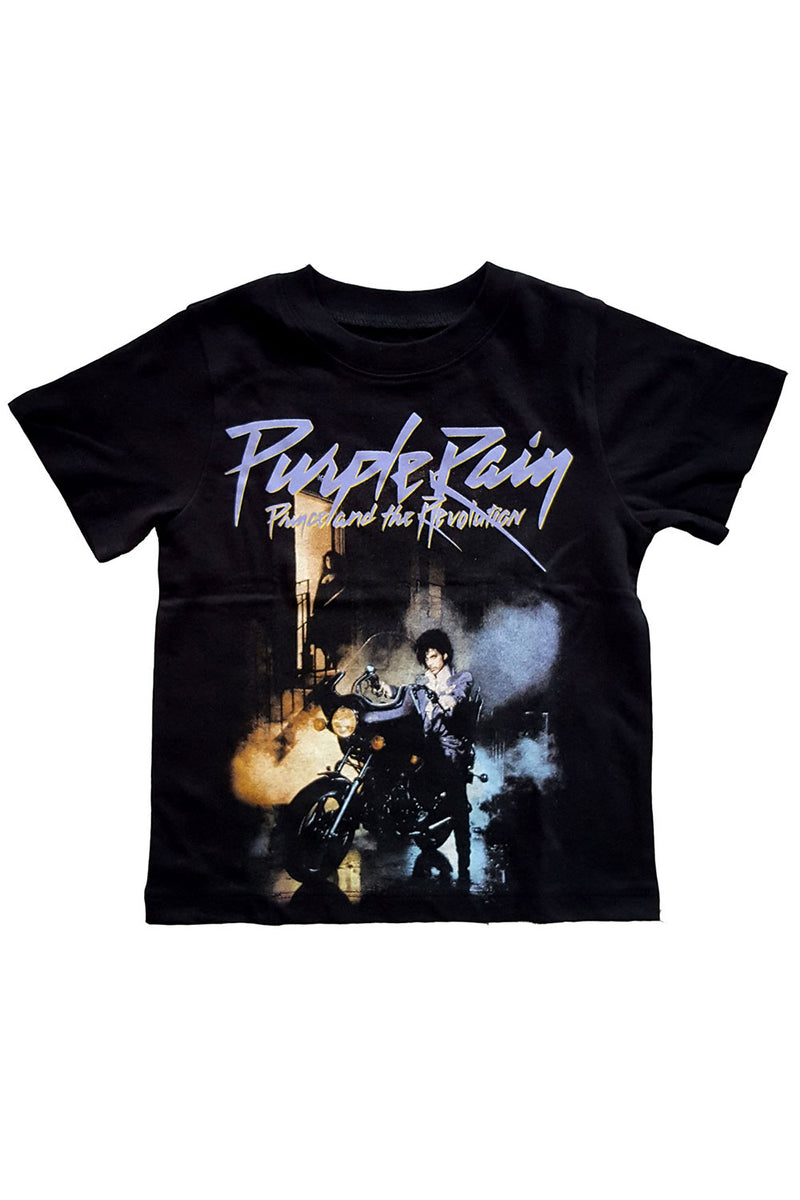Prince Kids Tee (Toddler) - Purple Rain - Black