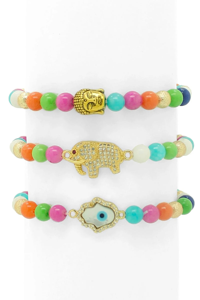 Regina Bracelet Set Agate Hamsa Bracelet Set