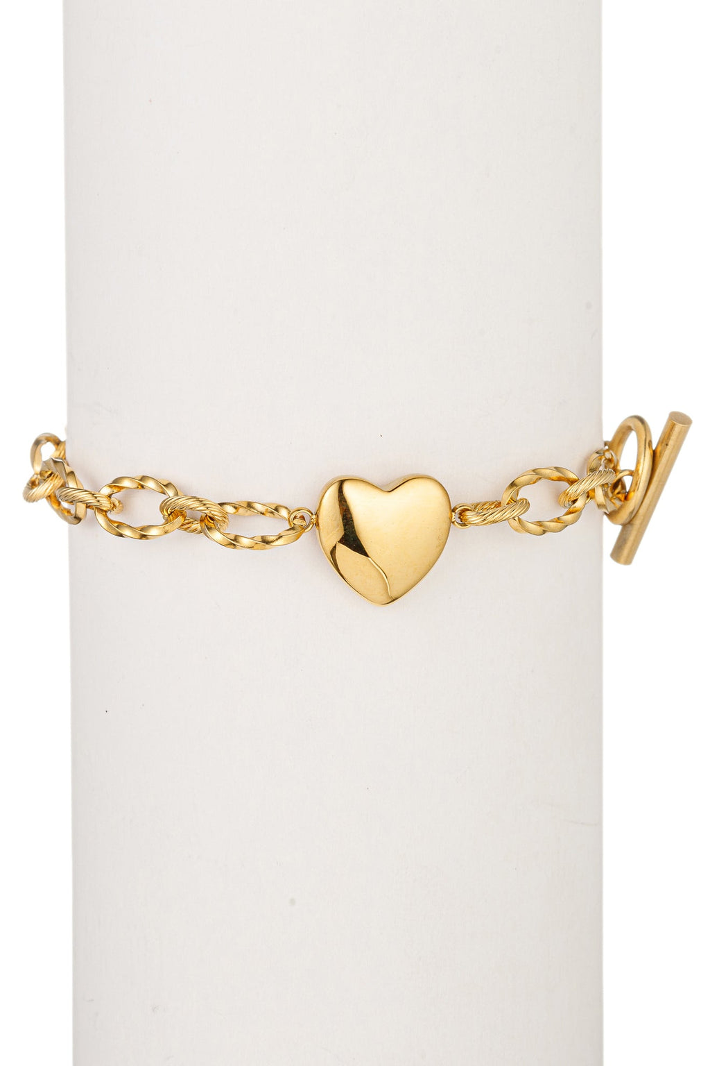 French Heart Chain Bracelet