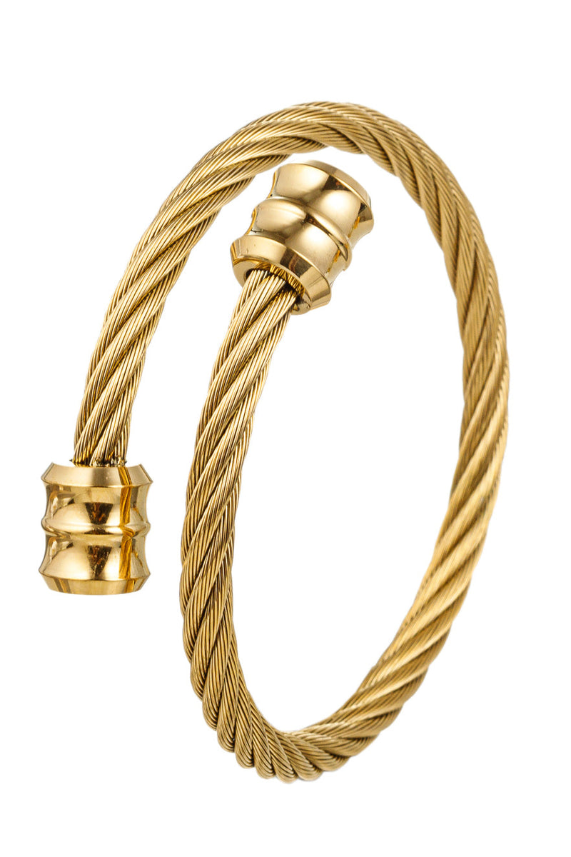 Jilber Titanium Cable Wrap Bracelet: Unleash Your Inner Strength with Elegance.