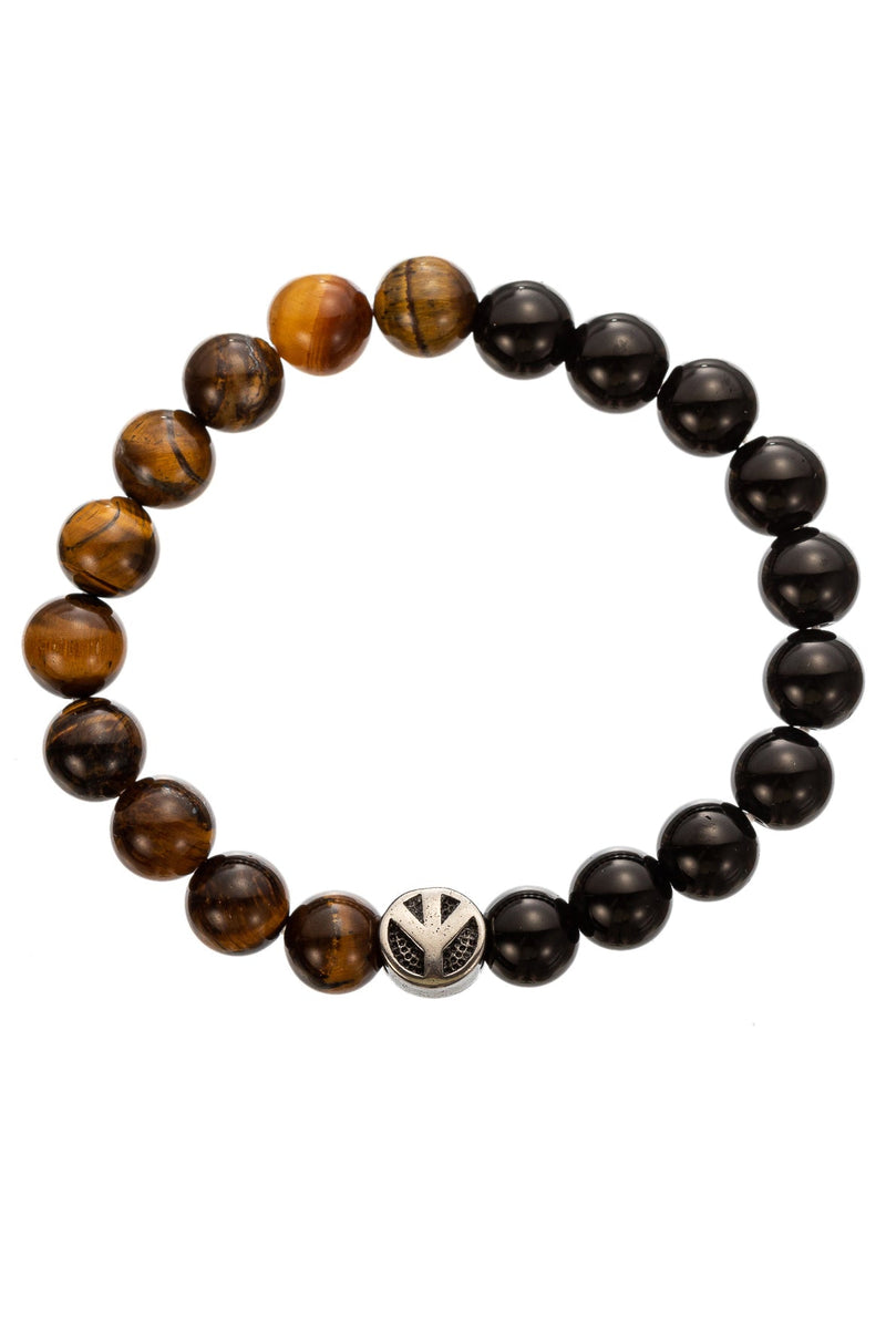 Discover Tranquility with the David Peace 2 Tone Bracelet.