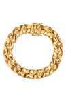 Unleash Your Bold Style with the Mason Cuban Link Skull Bracelet.