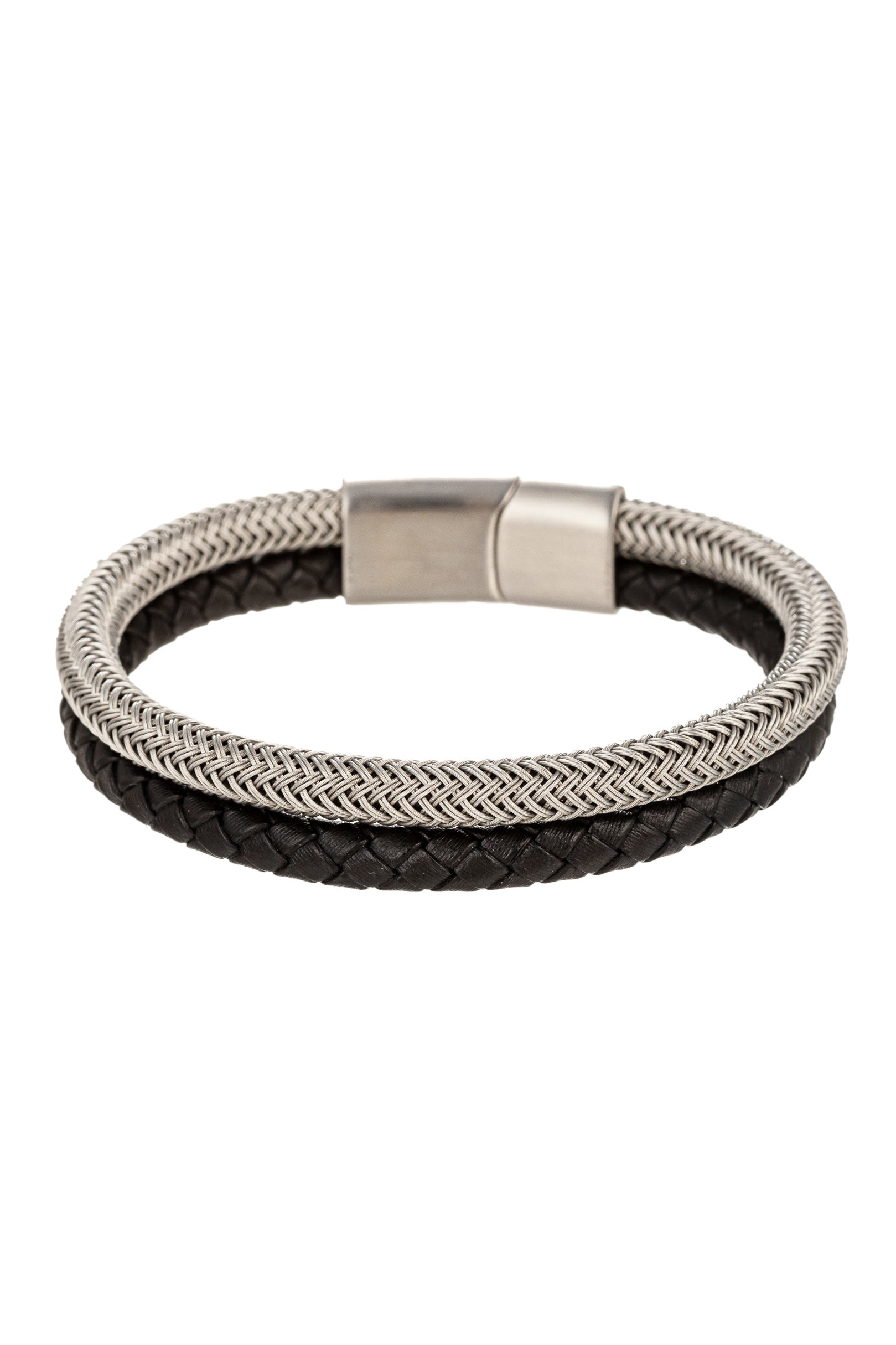 Add a Touch of Elegance with the Lucas 2 Tone Bracelet.