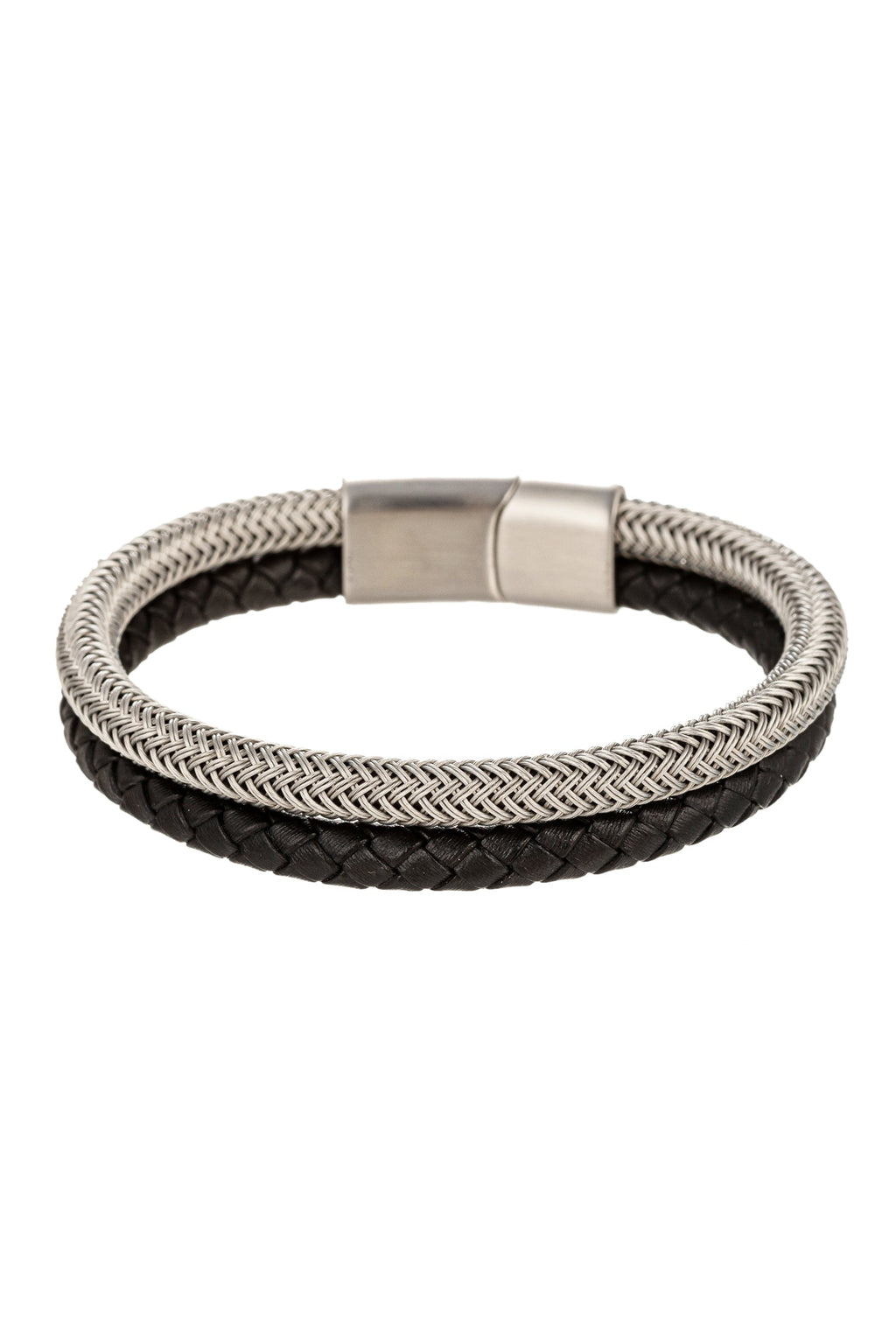 Add a Touch of Elegance with the Lucas 2 Tone Bracelet.