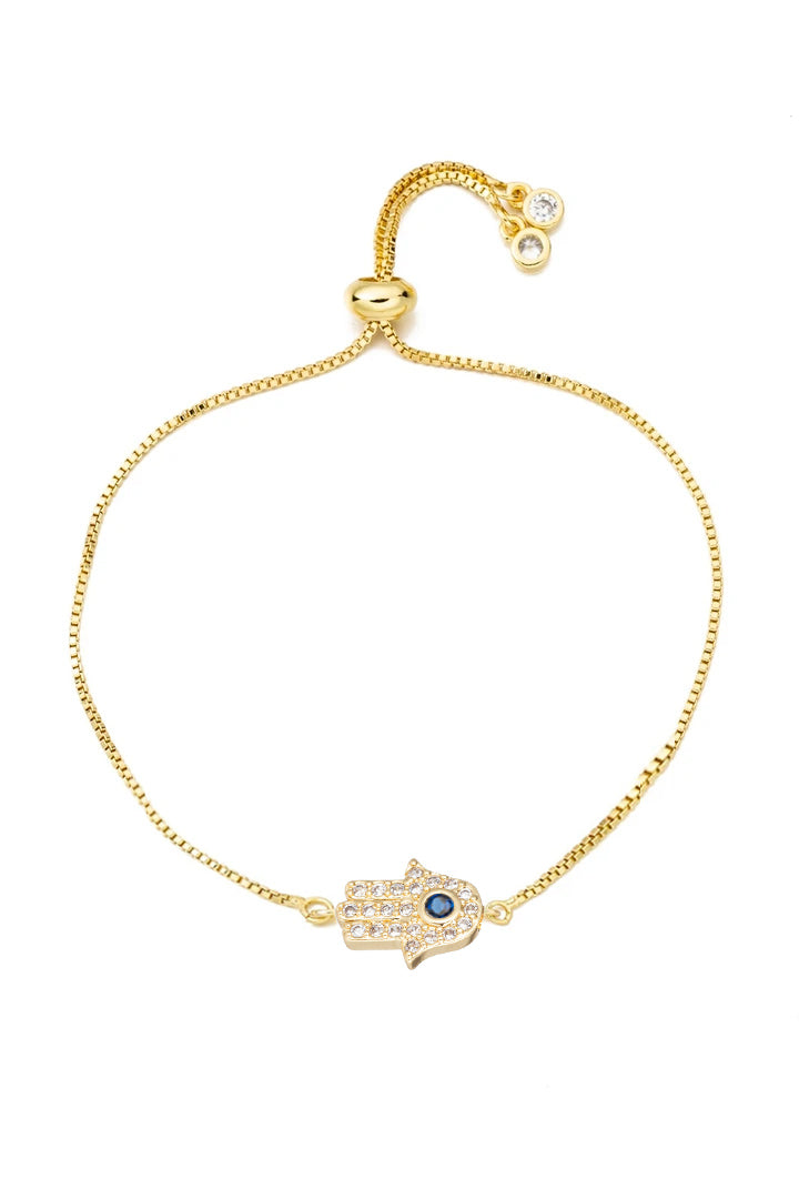 18k Hamsa Pendant Bracelet