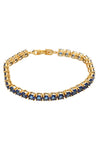 Harper Blue Cubic Zirconia Tennis Bracelet: A Glimmering Ocean of Elegance.