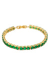 Harper Green Cubic Zirconia Tennis Bracelet: Nature's Radiant Charm on Your Wrist.