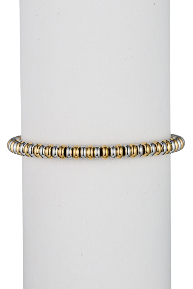 Hugo Rondelle Adjustable Bead Bracelet: Elevate Your Style with Versatile Elegance.