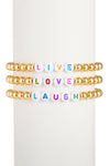 Live | Laugh | Love - Bracelet Set