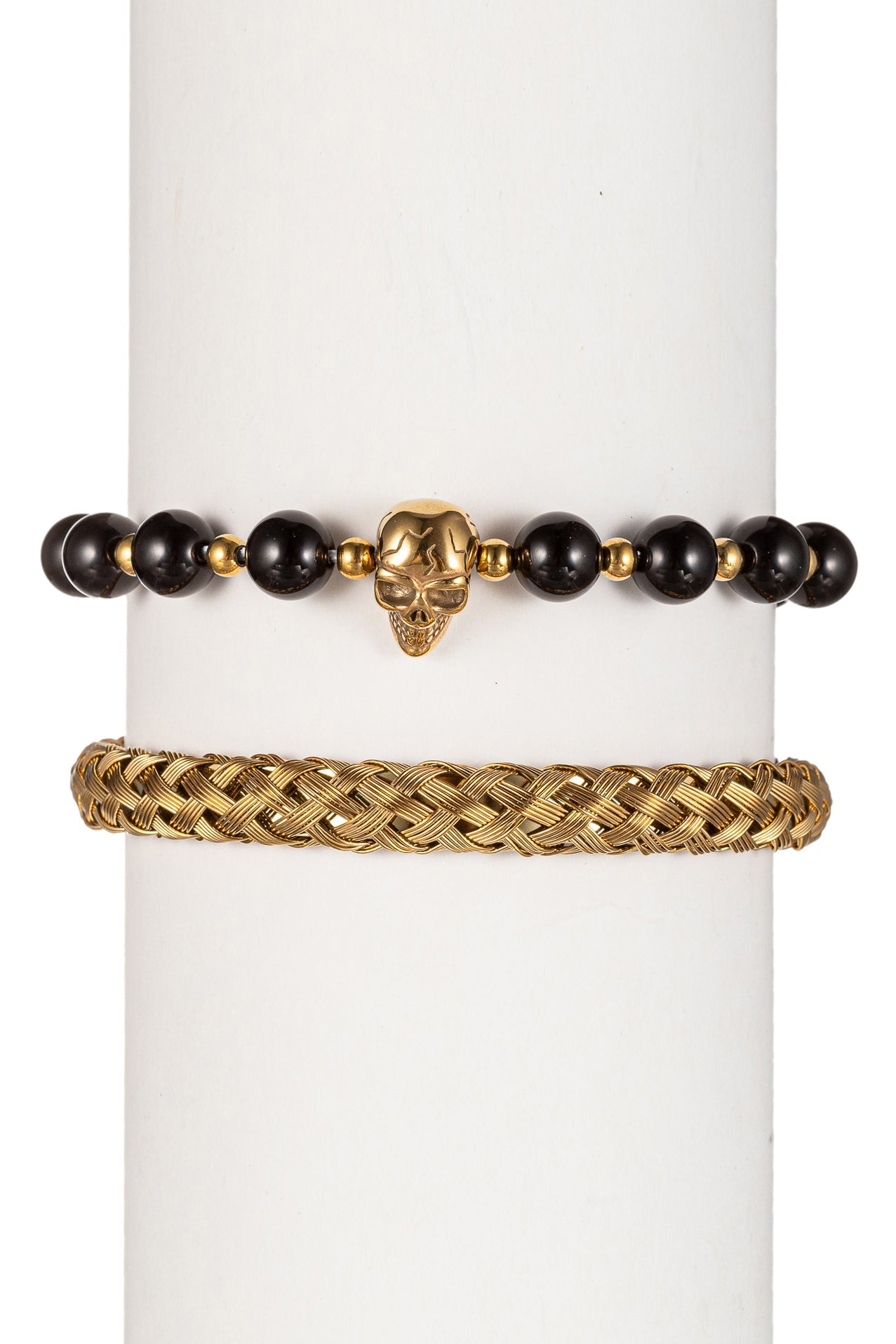 Ethan" set, featuring three coordinating bracelets that blend style and versatility for a trendy and impactful look.