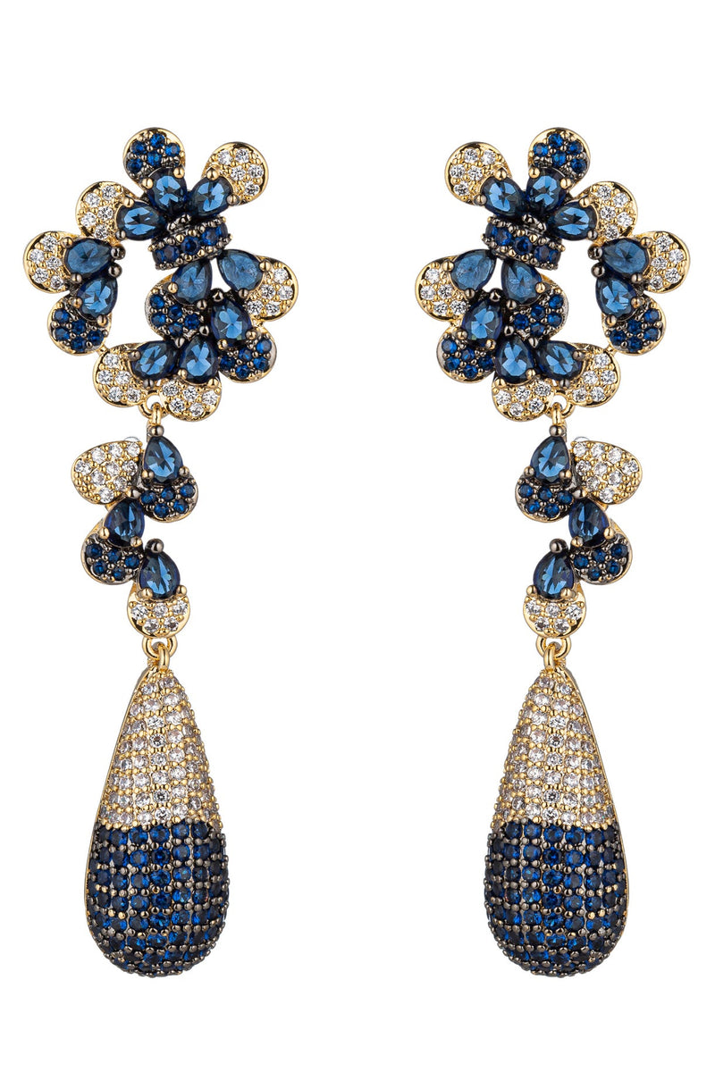 Maisie 18K Gold Plated Cubic Zirconia Earrings: Sparkling Sophistication.