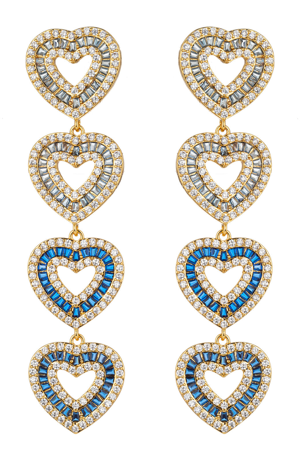 Willow Hearts Cubic Zirconia Dangle Earrings: Elegance Meets Romance.