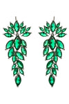 Diana Drop Earrings - Green