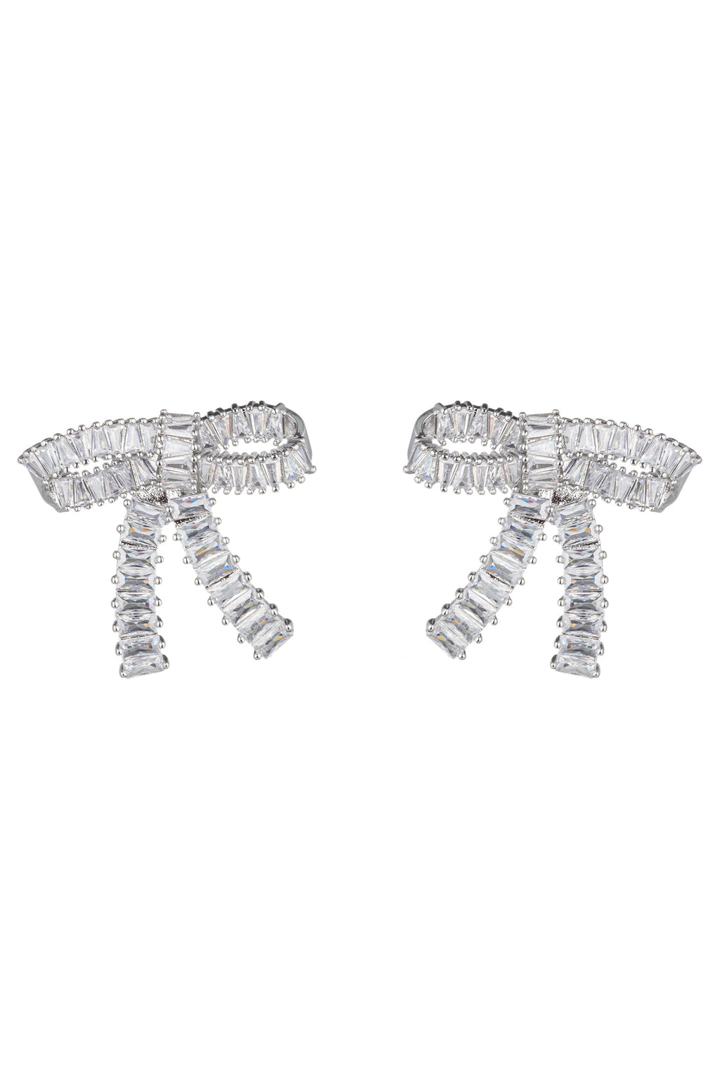 Le Bow Cubic Zirconia Stud Earrings: A Touch of Elegance for Every Occasion.