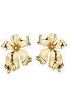 Metallic Georgia Flower Earrings