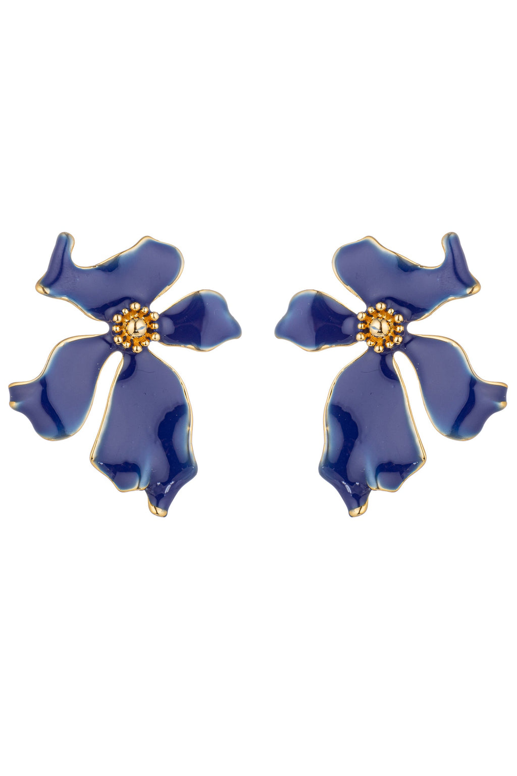 Olivia Blue Flower Earring