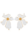 Olivia White Flower Earring